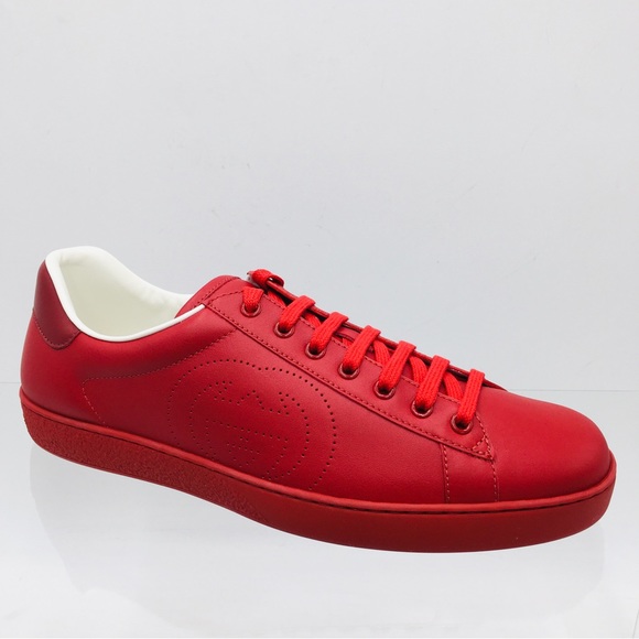 Gucci Ace - Interlocking G - Hibiscus Red - 599147 AYO70 6463 - Picture 10 of 16
